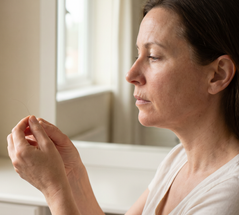 4. Your hair growth cycle has three phases — and menopause shrinks the one that matters most.